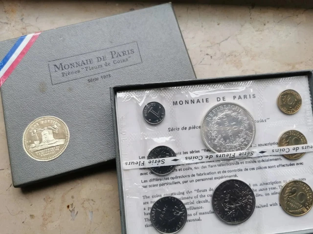 Monnaie de Paris Coffret FDC 1973 Fleur de Coin 8 pièces