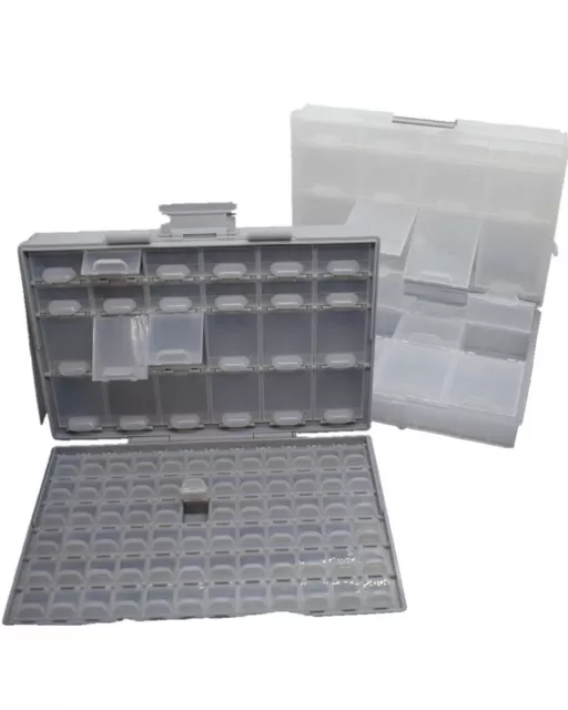 AideTek BOXALL96+24 Lids Enclsoure Empty Boxes SMD Tiny Parts Organizer