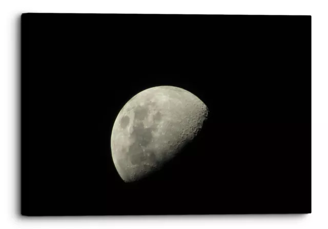 Half Moon Astronomy and Space Canvas Print Wall Art Picture Home Decor