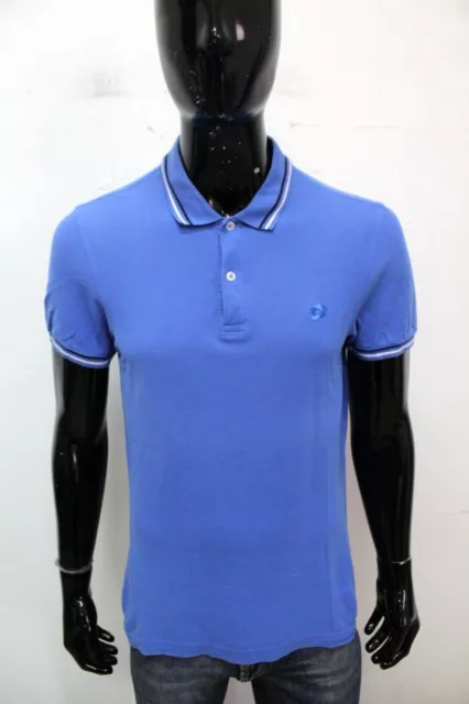 Lotto Polo Taille L Homme Bleu T-Shirt Logo Coton T-Shirt Homme