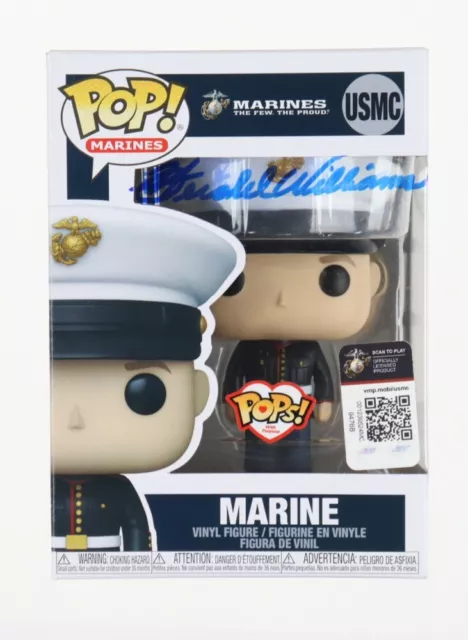 Hershel Williams USMC WW2 Medal of Honor Signed Funko Pop Beckett  RIP E1