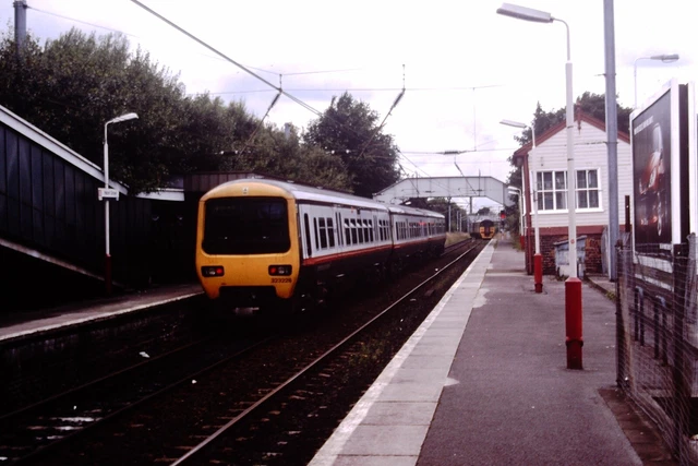 BRITISH RAIL BR Diesel Loco Hazel Grove station Railway Slide 2169 £3.