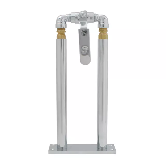 Air Klaxon Valve Levier Chrome Sol Montage Support 11 " Set Neuf Universel
