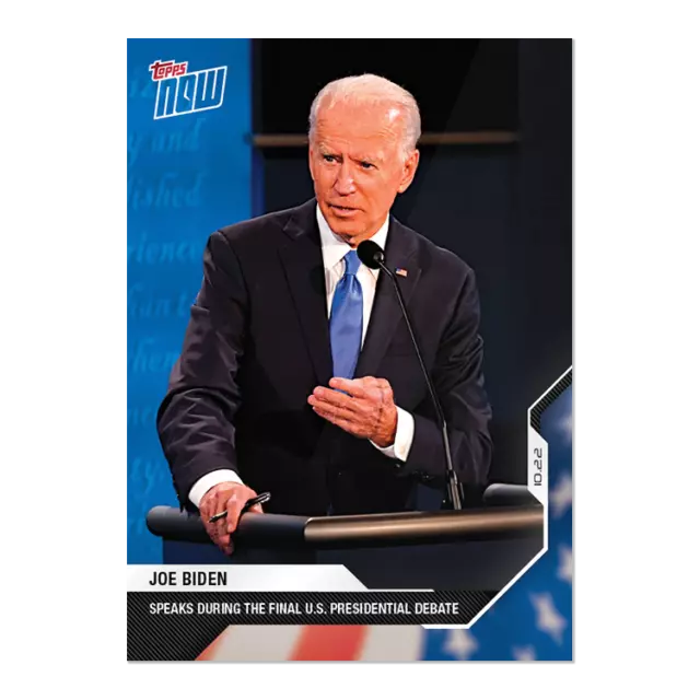 Joe Biden - 2020 USA Election Topps NOW® Card 8 FINAL US PRESIDENTAL DEBATE