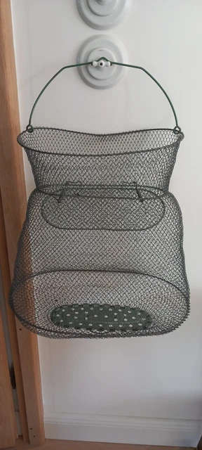 panier de pêcheur en fil métallique avec couvercle