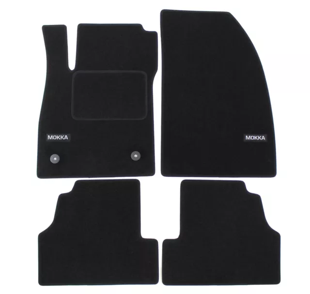 Tappetini per Auto su misura per OPEL MOKKA  MOKKA X 2012-2020 moquette con LOGO