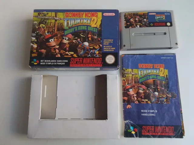 Donkey Kong Country 2 Diddy's Kong Quest Complet sur Super Nintendo !!