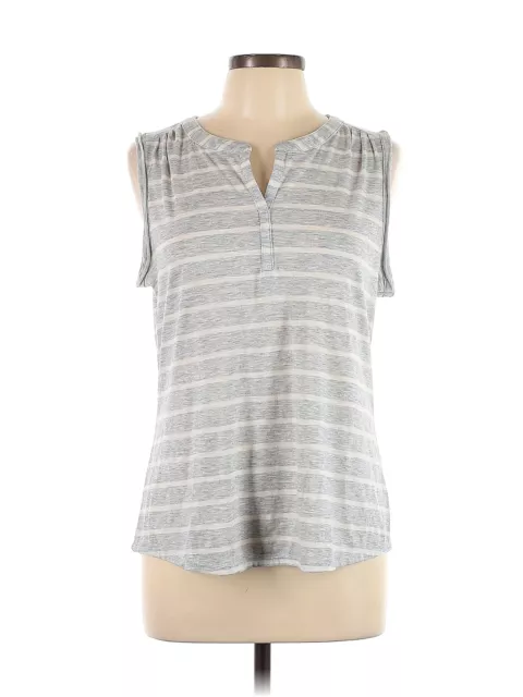 SONOMA life + style Women Gray Sleeveless Top L