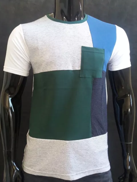 T-Shirt Uomo Slim Fit Maglietta A Manica Corta Maglia 100% Cotone Made  In Italy