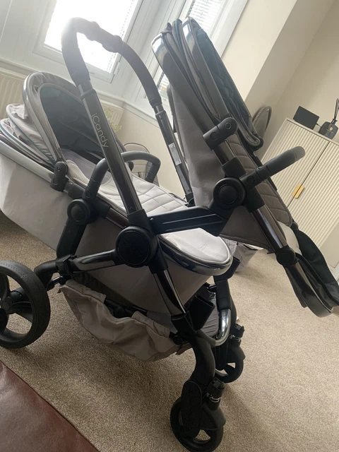iCandy Peach Double Twins Stroller Pushchair Pram and Carrycot
