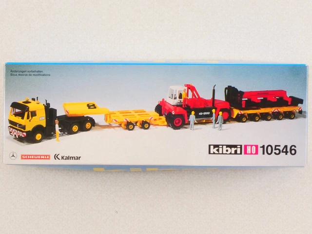 KIBRI 10546 MB Scheuerle Kalmar Tieflader Bausatz H0 wie NEU! OVP 1705 ...