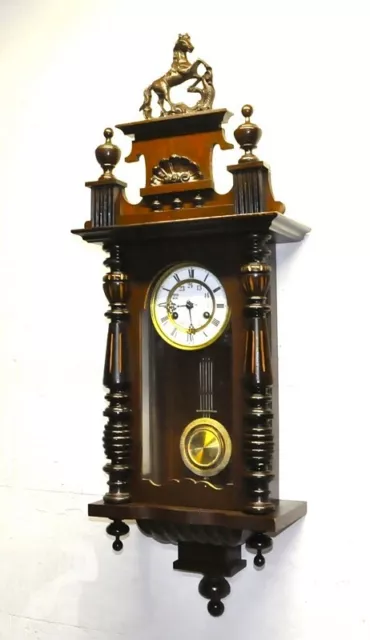 Antico orologio a pendolo tedesco Junghans del 1910'