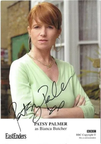 Eastenders - Patsy Palmer - Bianca Butcher - Cast Card -Hand Signed -Undedicated