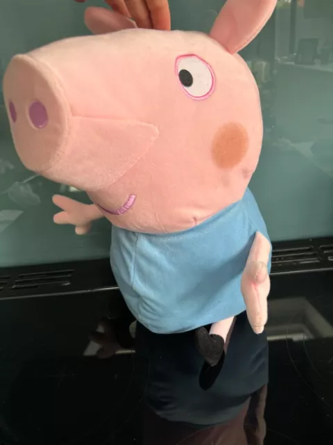 Peppa Pig George Large Soft Plush Toy 19" Very Good Condition Large