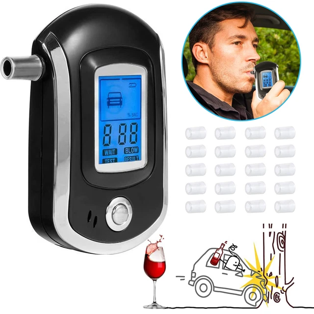 Probador de alcohol, probador de mil, medidores de alcohol probador de alcohol y 20 boquillas