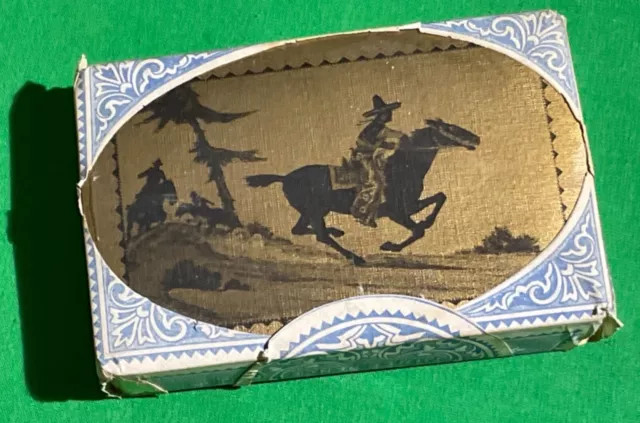 TAX WRAPPED Sealed Old 1930s Vintage * HORSE RACING COWBOY Pack Playing Cards B