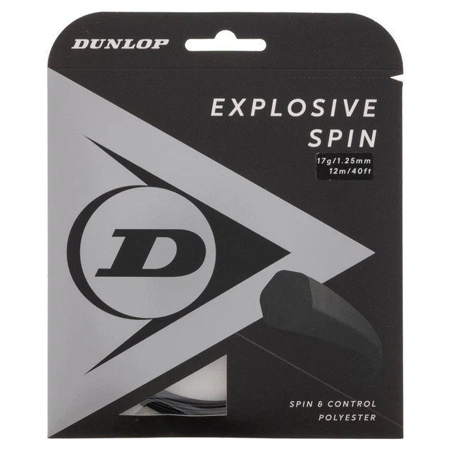 Dunlop Explosive Spin Black 17G Tennis String