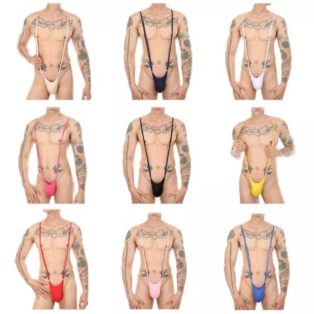 Sexy Mens Underwear Leather Boxer Briefs Bikinis Bugle Pouch Penis Sheath Thongs