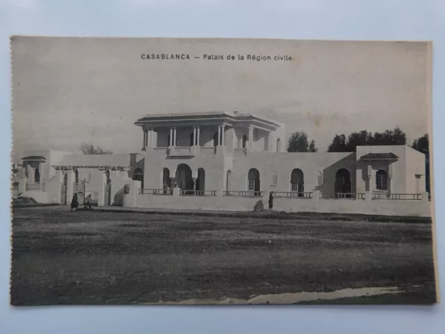 CPA - CASABLANCA - MAROC - Palais de la Région civile -