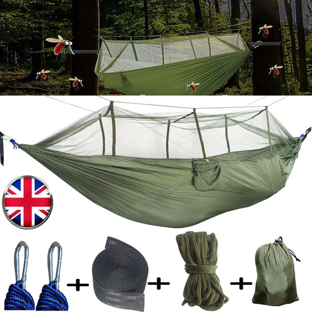 210T Double Person Outdoor Travel Camping Tent Hanging Hammock With Mosquito Net
