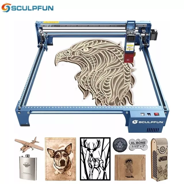 SCULPFUN S10 Laser Engraving Machine High-density 10W CNC Laser Engraver Cutter