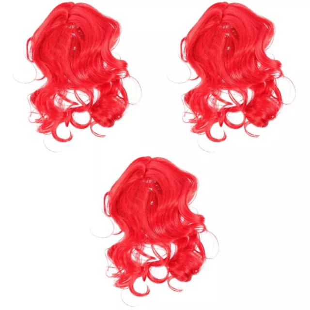 3 Pieces Pet Wig Polyester Party Curls Halloween Dog Costumes Cosplay