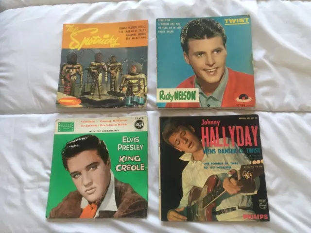 lot de 4 pochettes rock