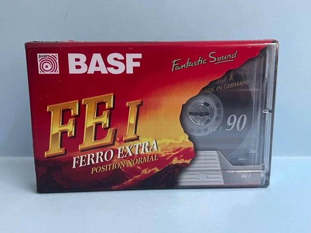 Lot De 3 Cassettes Audio BASF FE1 Ferro 90 Min - Made In Germany - Neuves Sous Blister