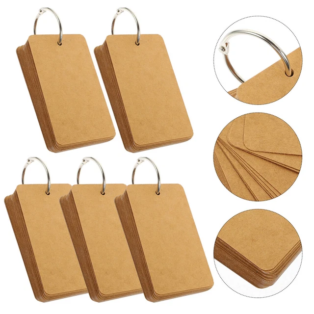 10 piezas FlashCards portátiles vacíos blocs de notas estudiantes hágalo usted mismo - tarjetas aprender