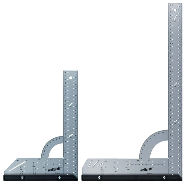 Wolfcraft angolo universale con arresto in plastica intercambiabile 300/500 mm wolfcraf