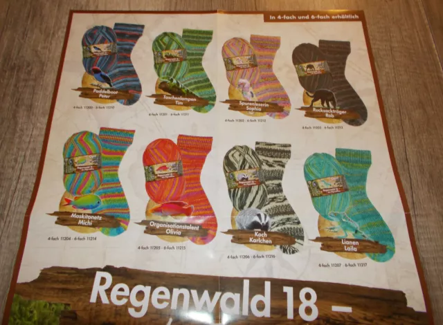 Opal Regenwald 18 - 4fach Sockenwolle - 100g - Stricken Häckeln Wolle