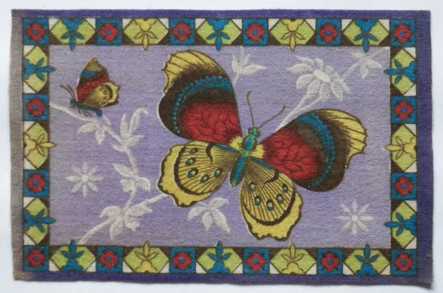 BUTTERFLY DESIGN Cigar Felt Flannel 1908 American Tobacco 8 1/4'' x 5 3/4''