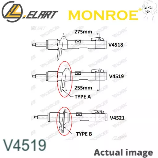 SHOCK ABSORBER FOR FORD TRANSIT/V363/Van/Platform/Chassis/CUSTOM/V362/Bus 2.2L