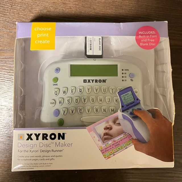 XYRON Design Disc Maker, for the XYRON Design Runner, Brand New In Box Sealed!!