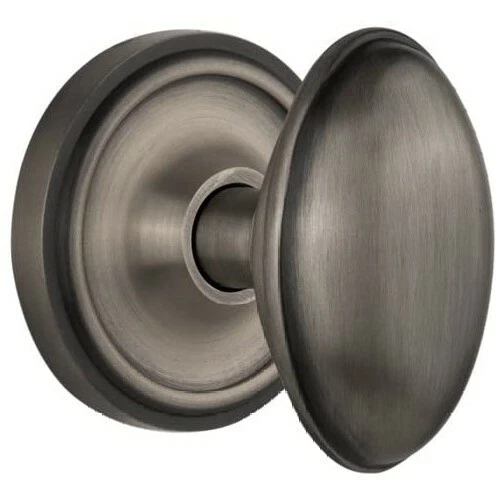 Nostalgic Warehouse Classic Rosette with Homestead Door Knob, Privacy - 2.75"