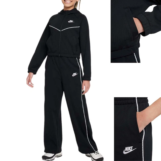 Tuta Ragazze Nike Fd2948 010 Sportswear Acetato Nero