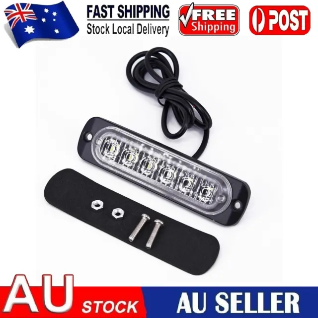 6LED White High Power Car DRL Daytime Running Light Fog Lamp Universal DC 12-24V