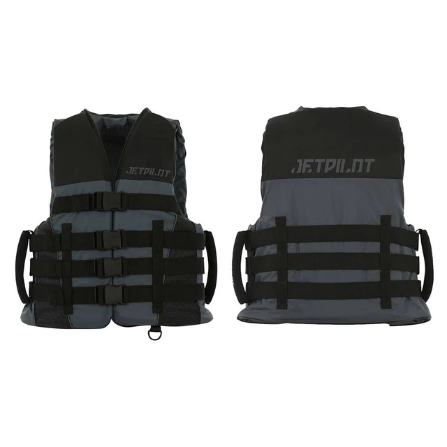 Gilet jet ski Nylon H Noir/Gris Jetpilot Strike 50N Nylon