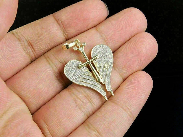 2 Ct Round Lab Created Diamond Women's Pendant 14K Yellow Gold Plated 16''Chain