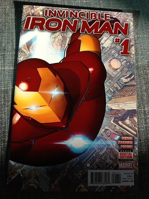 Invincible Iron Man #1 CBCS 9.8 - David Marquez Wraparound Cover