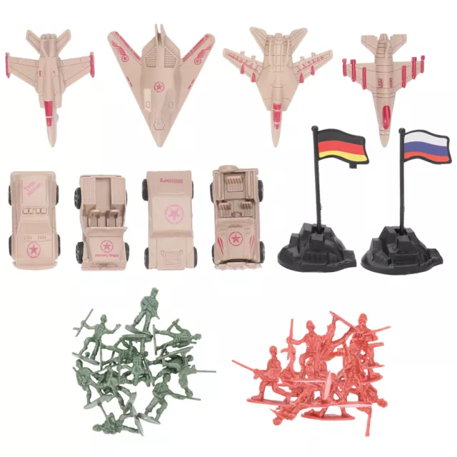 Soldat Toys Actionfiguren Flugzeugfahrzeug Bildungsspiele Kinderspielzeug
