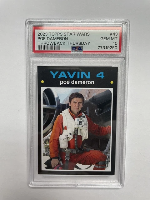 Poe Dameron 2023 Topps Throwback Thursday Star Wars #43 PSA 10 Gem Mint