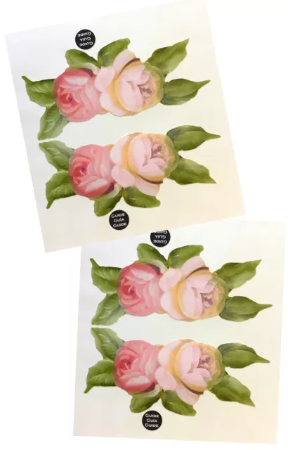 Liquidation Wholesale Lot Mixer Decal Cover Kit 2x Rose Stickers box of 80 NEW