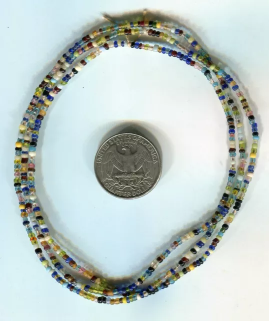 African Trade beads vintage Venetian old tiny mixed color glass seed beads