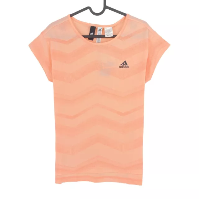 Adidas Rosa Logo T-Shirt Taglia 11 - 12 Anni