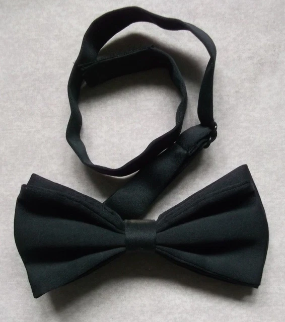 Bow Tie Black Dickie Bowtie Adjustable Retro Mens Vintage