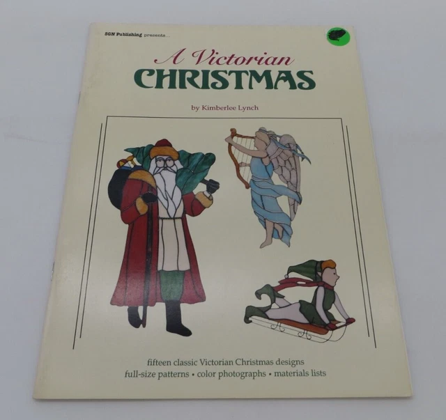 Stained Glass Pattern Book A Victorian Christmas by Kimberlee Lynch 15 Designs