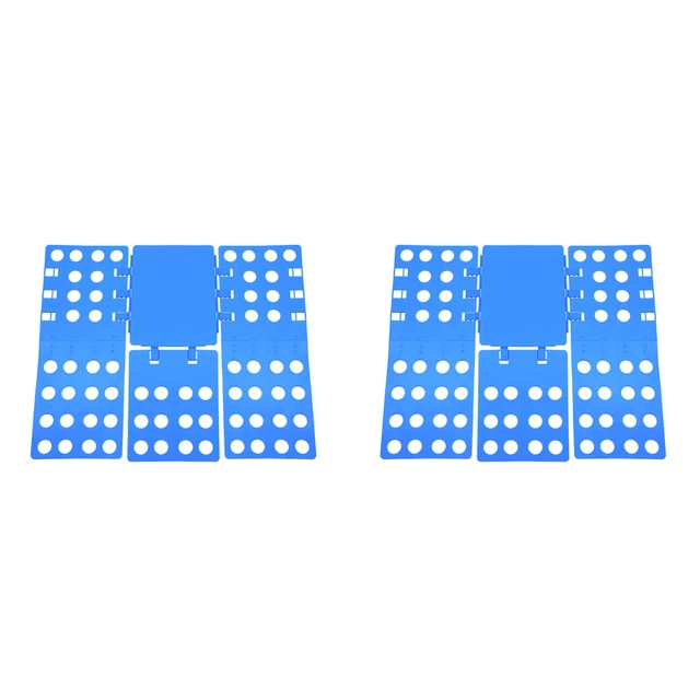Supporto tessuto in plastica organizer scheda indumento pieghevole strumenti di stoccaggio (blu)