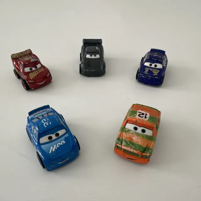 MINI RACER CAR BUNDLE Disney Pixar Cars Diecast Lot 3 X5 #12 High Impact #20