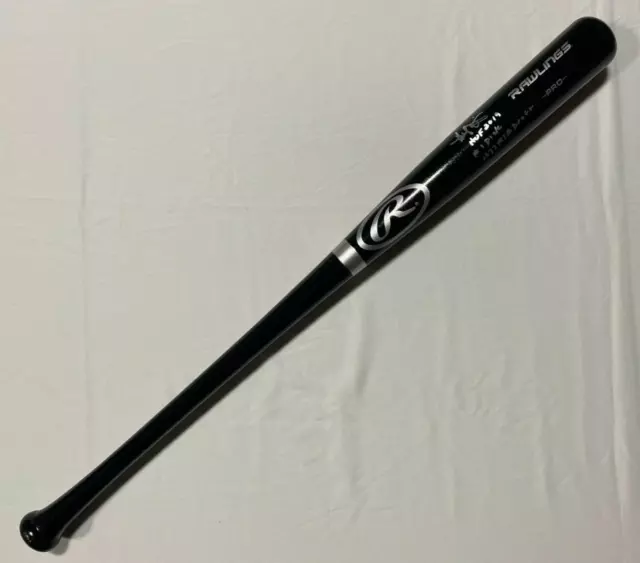 Harold Baines Signed Rawlings Pro Black Bat with 2 Inscriptions PSA COA 752